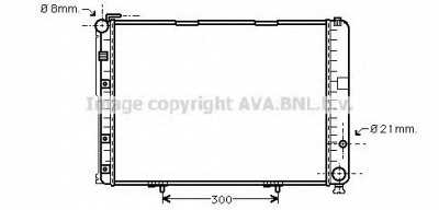AVA QUALITY COOLING ms2553 -  Радиатор, охлаждение двигателя